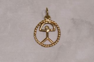 COLGANTE INDALO, ORO 18K/0.9