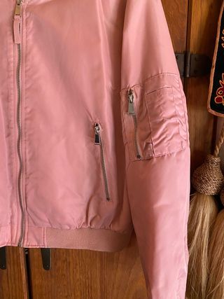 Bomber Zara rosa Talla L