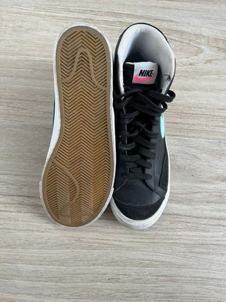 Zapatillas Nike Blazer Mid Negro y Verde Menta