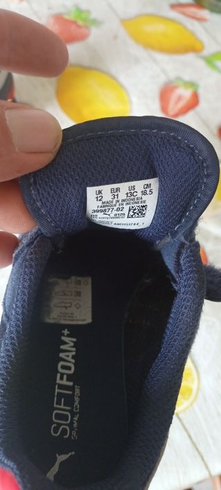 Tenis Puma Azul Marino Talla 30- 31