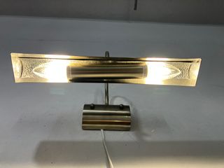 Lampada da parete orientabile metallo brunito