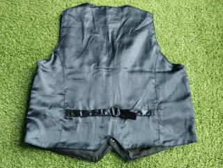 Chaleco XXL Cuero Negro Infraction. 