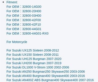 Regulador Voltaje Suzuki Burgman Vstrom DL Kawa