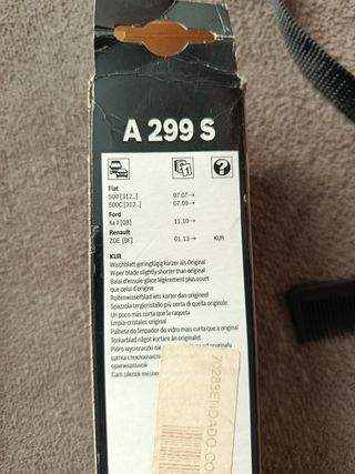 Escobillas Bosch Aerotwin A299S Fiat 500