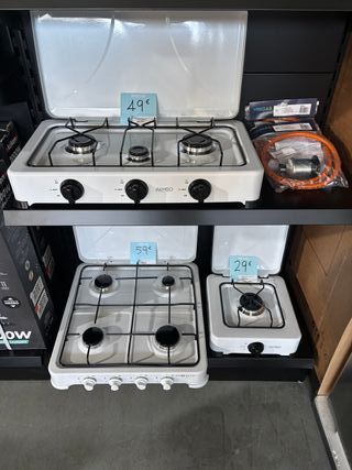 Cocina Portátil Gas 4 Fuegos muy económica desde