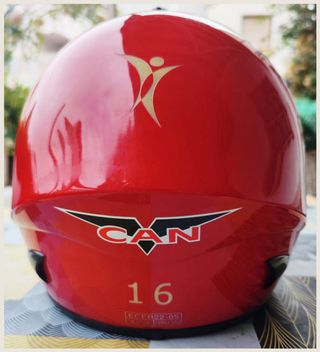 Casco de Moto Rojo BLD Nuevo. Talla M