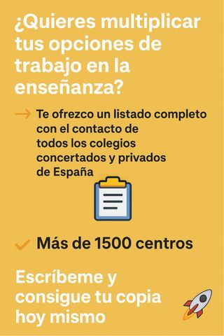 Listado de todos los colegios concertados/privados