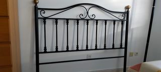 Cabecero forja negro/bronce 135 cm