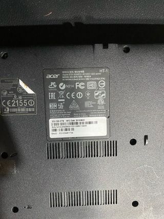 Portátil Acer Rojo para Piezas