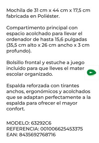 Mochila Pepe Jeans Azul Claro, con estuche.