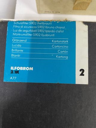 Carta fotografica ILFORD - LOTTO