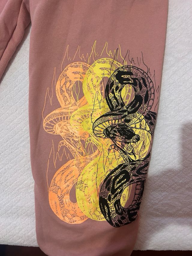 Pantaloni Bershka rosa con stampa