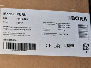 BORA PURU Placa Inducción Extractor