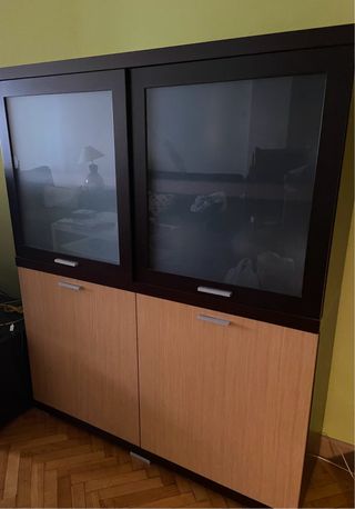 Vitrina de salón madera y cristal La Oca