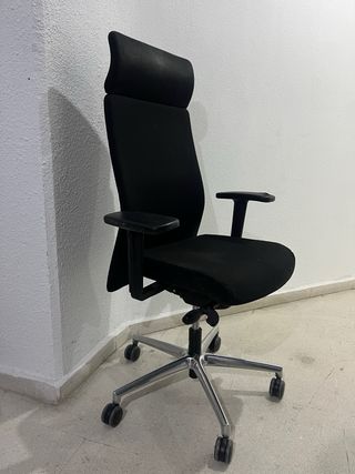 Sedie da ufficio nere (2 unità)