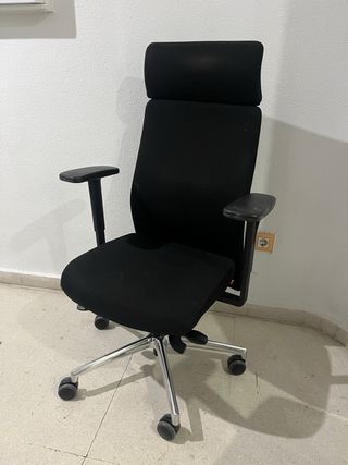 Sedie da ufficio nere (2 unità)