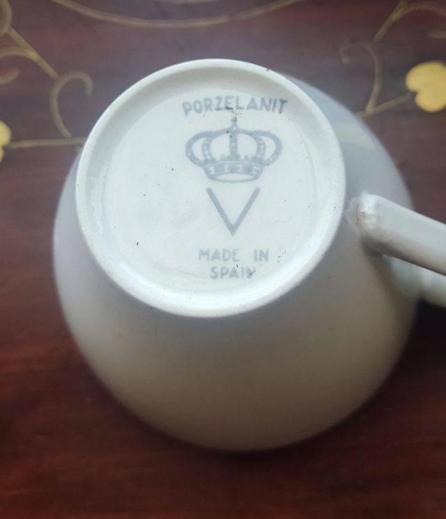 Juego café porcelana 6 servicios vintage