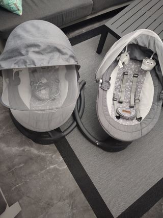 Mecedora bebé con mando y Bluetooth