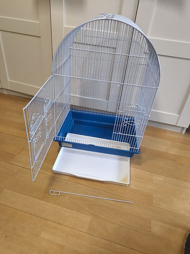 Jaula grande para pájaros con bandeja extraíble