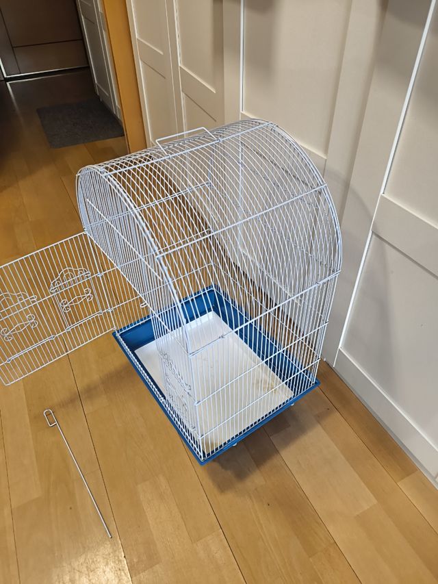 Jaula grande para pájaros con bandeja extraíble