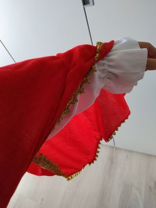 Disfraz Mosquetera Rojo y Dorado Talla M-L