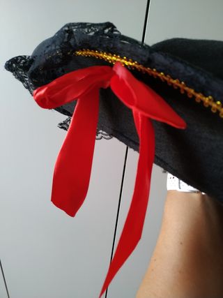 Disfraz Mosquetera Rojo y Dorado Talla M-L