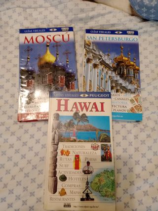 Lote Guías Moscú, San Petersburgo y Hawaii