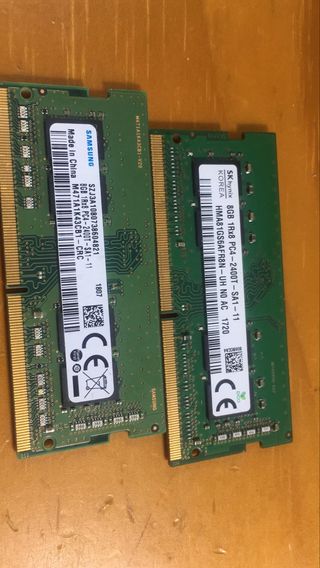 2x 8GB DDR4 SODIMM Portátil RAM