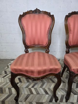 Pareja de sillas restauradas estilo Luis XV