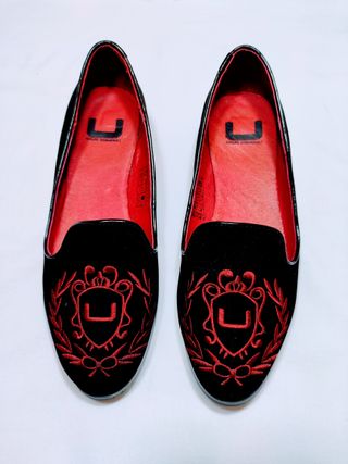 Bailarinas Adolfo Dominguez negras con bordado