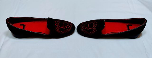 Bailarinas Adolfo Dominguez negras con bordado