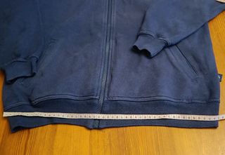 Felpa Adidas Vintage Full Zip Blu M Unisex