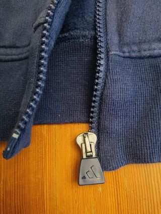 Felpa Adidas Vintage Full Zip Blu M Unisex