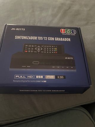 Sintonizador TDT/T2 con Grabador JN-821T2 nuevo