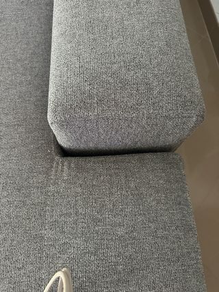 Sofá Chaiselongue Gris Tela