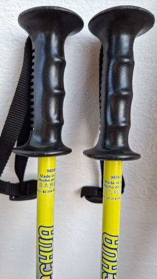 Esquís infantiles Wedze 128cm con bastones y funda