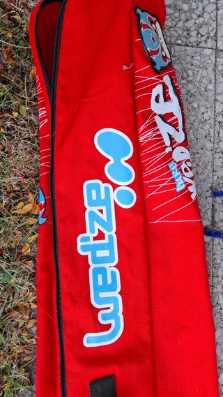 Esquís infantiles Wedze 128cm con bastones y funda