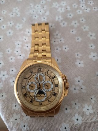 Reloj Lanscotte Hombre Bañado en Oro