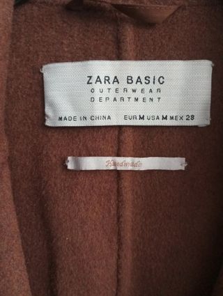 Abrigo marrón Handmade