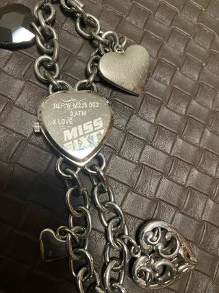 Reloj Miss Sixty Corazón Plata y Negro