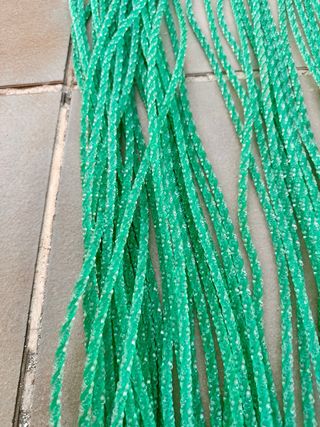 Tenda per porta in PVC verde