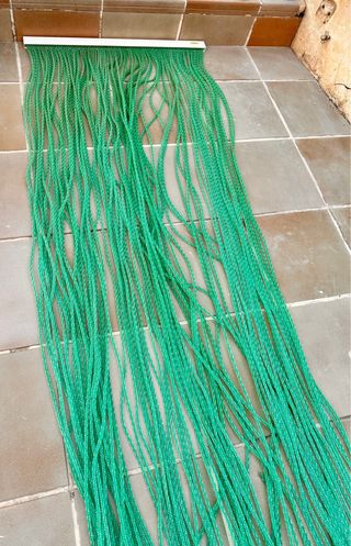 Tenda per porta in PVC verde