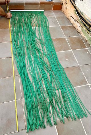 Tenda per porta in PVC verde