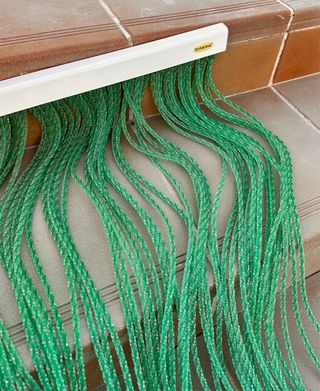 Tenda per porta in PVC verde