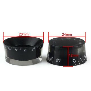 4 KNOBS POTENCIOMETROS para Guitarra o Bajo NUEVOS