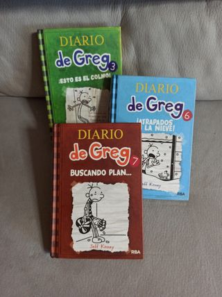 Lote de 3 libros de Diario de Greg: 3, 6 y 7