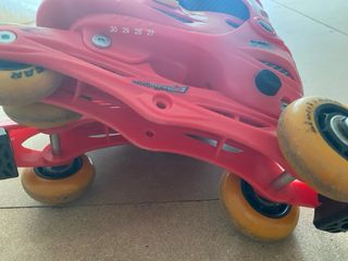 Patines infantiles rosas Cars