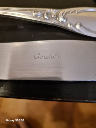 Cubertería Christofle plata modelo concha/Vendôme
