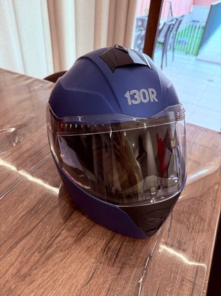 Casco Moto Modular R130 Azul