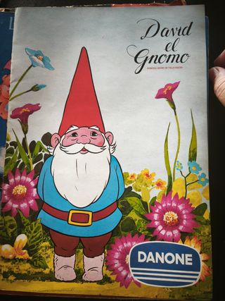 Álbum Cromos David el Gnomo Danone completo
